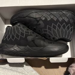 Black Lamelo basketball shoes
