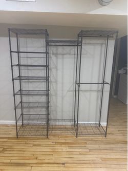 Heavy duty clothing and shoe rack