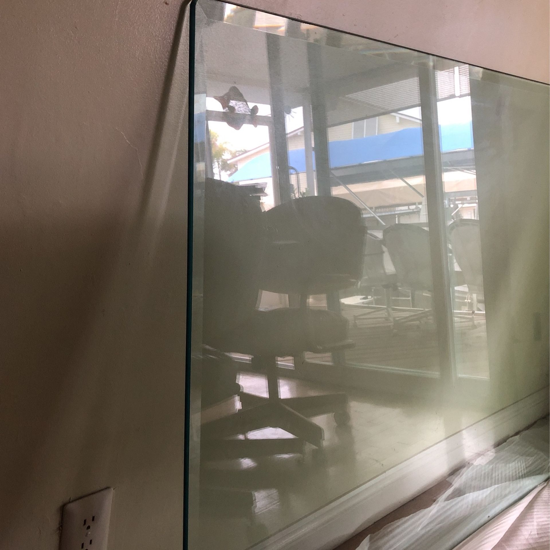 Free.....42x72 Glass To Make A Table Top. FCFS No Holds