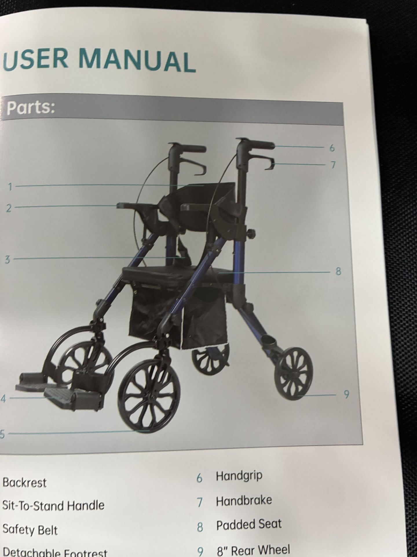 Walker Rollator Wheelchair Light - Brand New