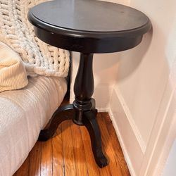 Antique solid wood side table