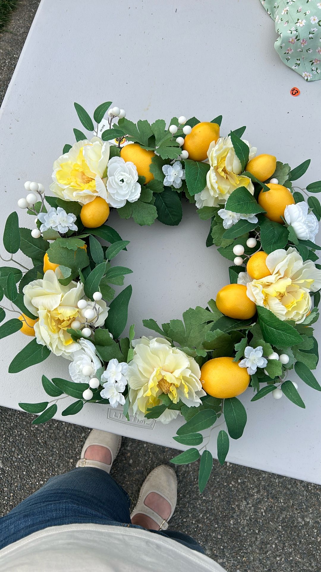Lemon Wreath New With Tags