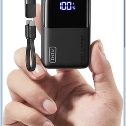 INIU Portable Charger, Ultra Mini 10000mAh 45W Fast Charging with Detachable Cable, Flight-Safe Travel USB C Power Bank External Phone Battery Pack fo