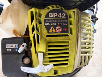 Ryobi gas backpack leaf blower
