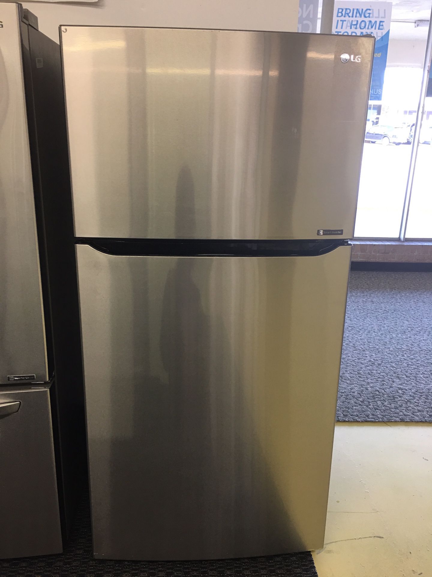 Brand New LG Top Freezer Refrigerador Stainless Steel With Warranty No Credit Needed