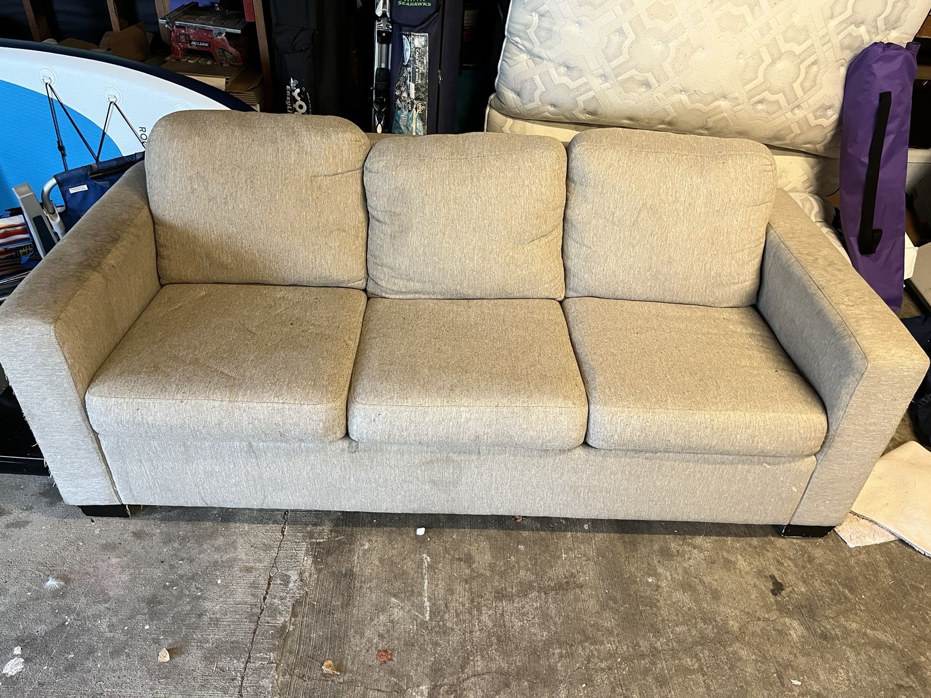 Light Brown/Beige Sleeper Sofa 