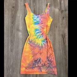 🌈Rainbow Tie Dye Dress 🌈🔥