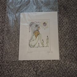 FREE "Corn Girl" Native American inspired art print