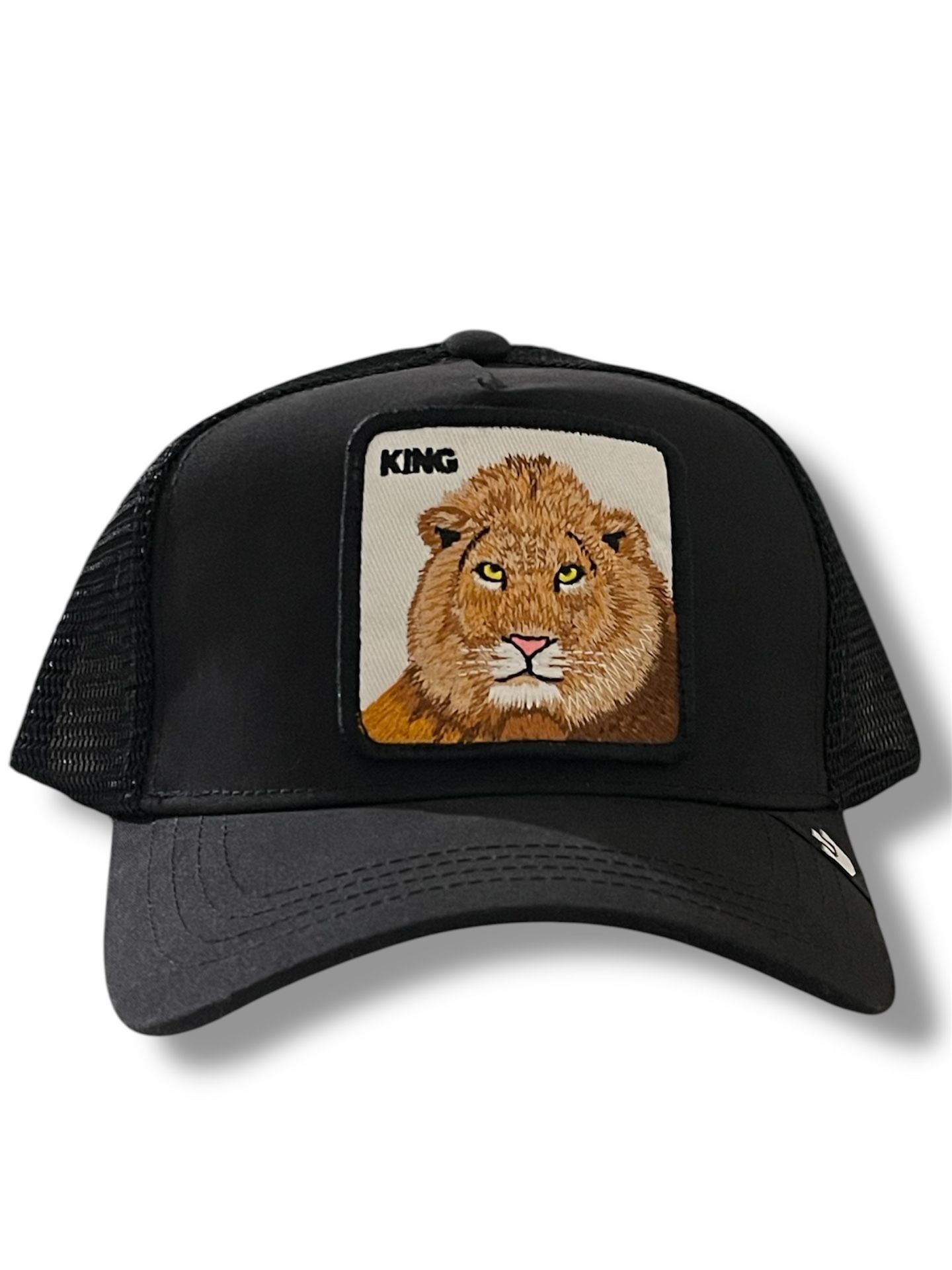Goorin Bros The Farm The King Lion Indigo Black Trucker Hat - New With Tag