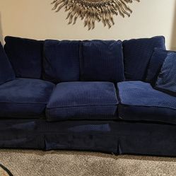 Royal Blue Vintage Couch