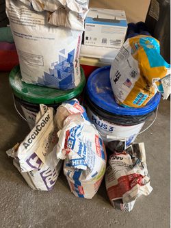 Building Materials Bundle: USG Joint Compound, Mapei Grout, Mortar, grout, etc.