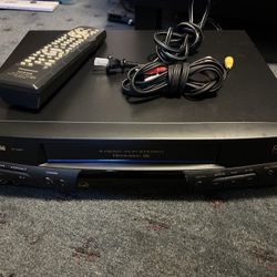 Panasonic VCR Blue Line PV-8451 Omnivision 4 Head VHS Player original remote TESTED