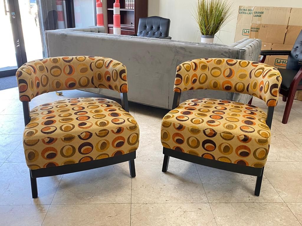 Two Vintage Living Room Chairs