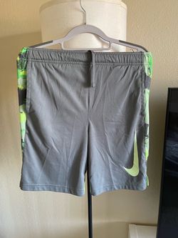Nike Athletic Shorts Gray Green Camo