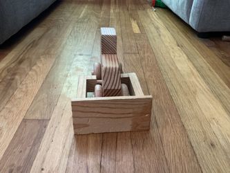 Wooden bulldozer toy ￼