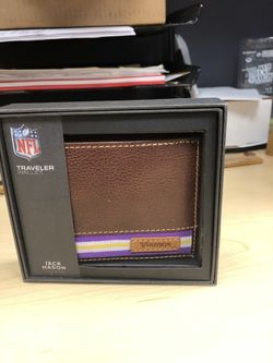 Minnesota Vikings leather bifold wallet