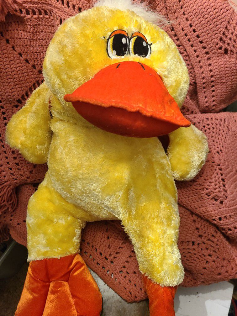 Giant Toy Duck Stuffed Animal. Perfect For A Toddler To Lay On And Watch TV.