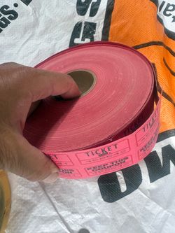 Huge Lot of Raffle Tickets – Pink & Yellow – Great for Fundraisers, Carnivals & Events – 50% Off!