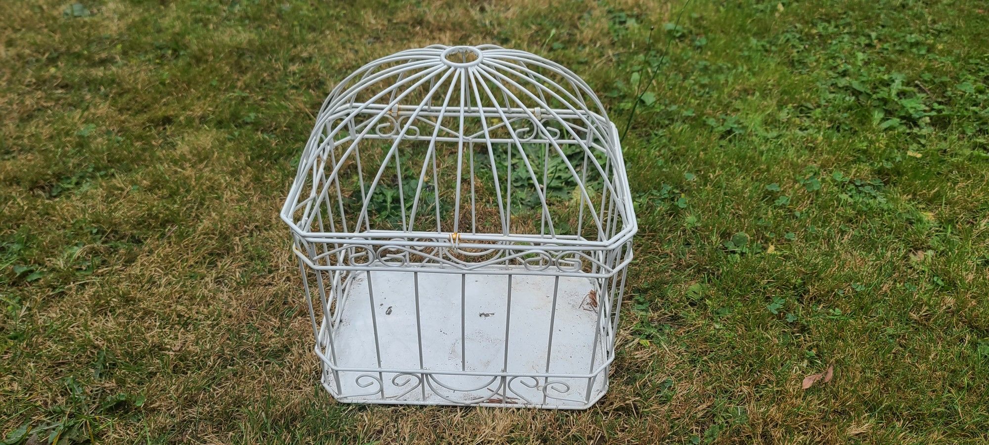 White Decorative Birdcage 