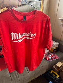 Milwaukee Tool Red Graphic T-Shirt. XL