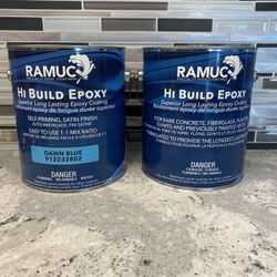 RAMUC EP Hi-Build Epoxy Premium Epoxy Pool Paint (Dawn Blue) 2 Step 1:1 Ratio