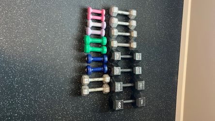 Mixed Dumbbell Set Various Weights
