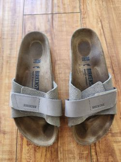 Birkenstock Women's Oita Suede Leather Sandals Sz 7.5