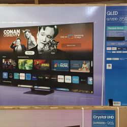 85" Screen QLED SMART 4K ULTRA HDTV BY SAMSUNG 2024 Model.  Original Box SEALED 
