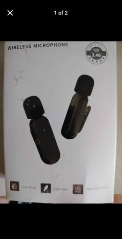 Wireless mic's for iPhone 2 pack with type-c charger included
