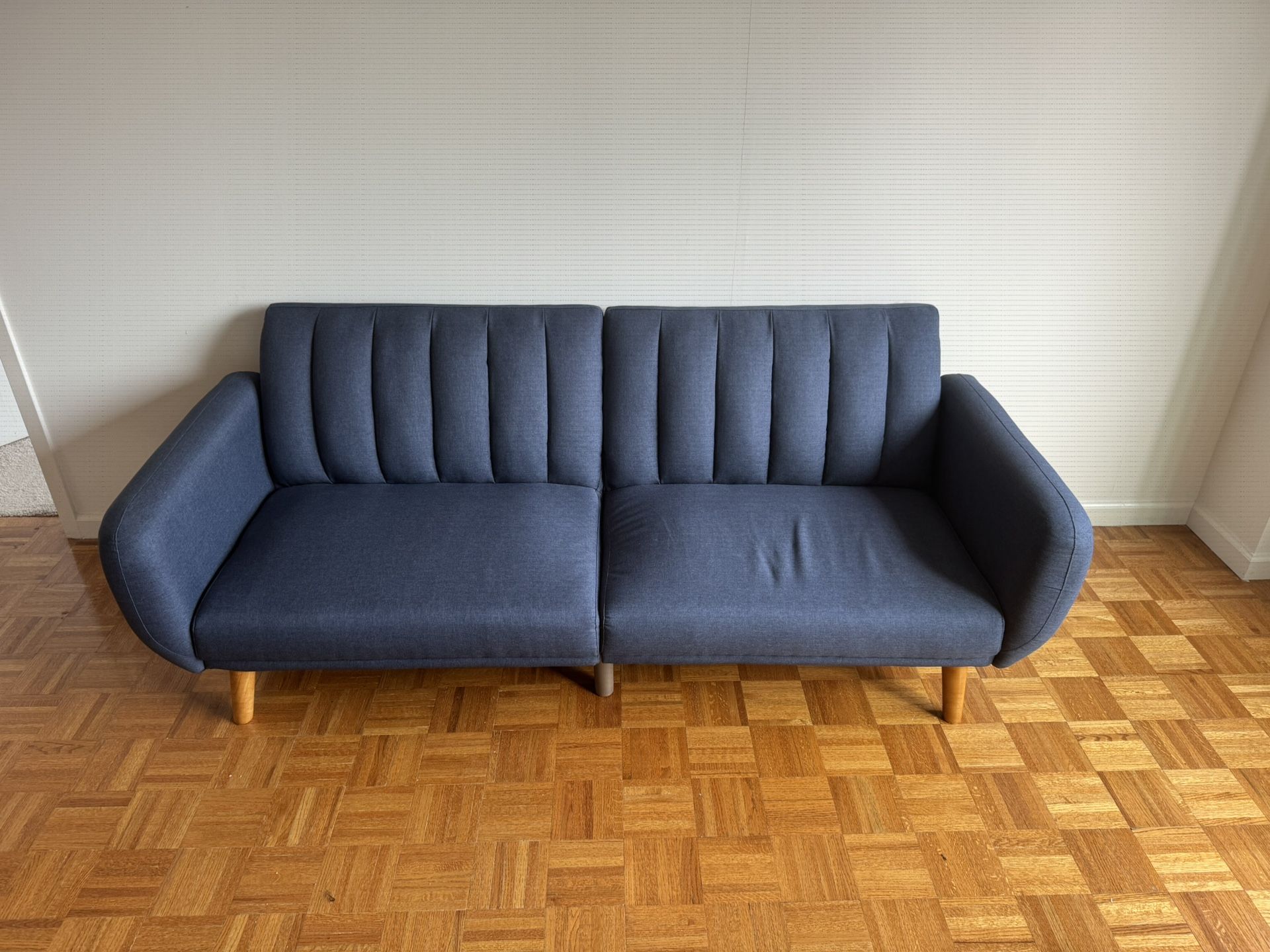 Convertible Futon Sofa with Wooden Legs Free coffee Table