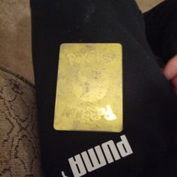 Real Golden Charizard Card