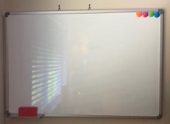 24” x 36” Magnetic Dry Erase Whiteboard - Aluminum Frame