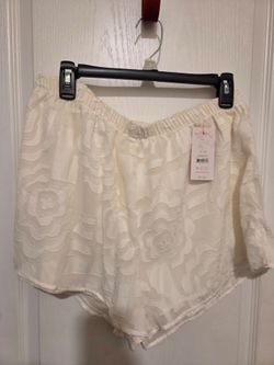 Joyspun Floral Textured Elastic Waist Shorts