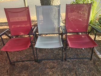 3 patio chairs