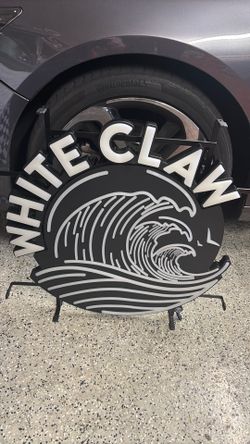 White Claw LED sign