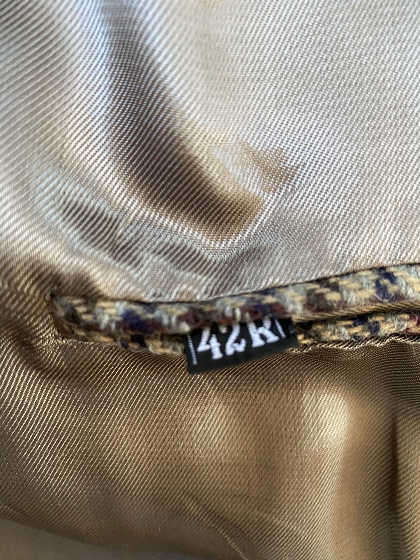 Marc Jeffries tweed jacket Size42 R. Excellent condition.