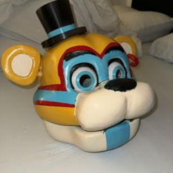 Glamrock Freddy FNAF Mask - Moving Jaw When You Talk (Cosplay)