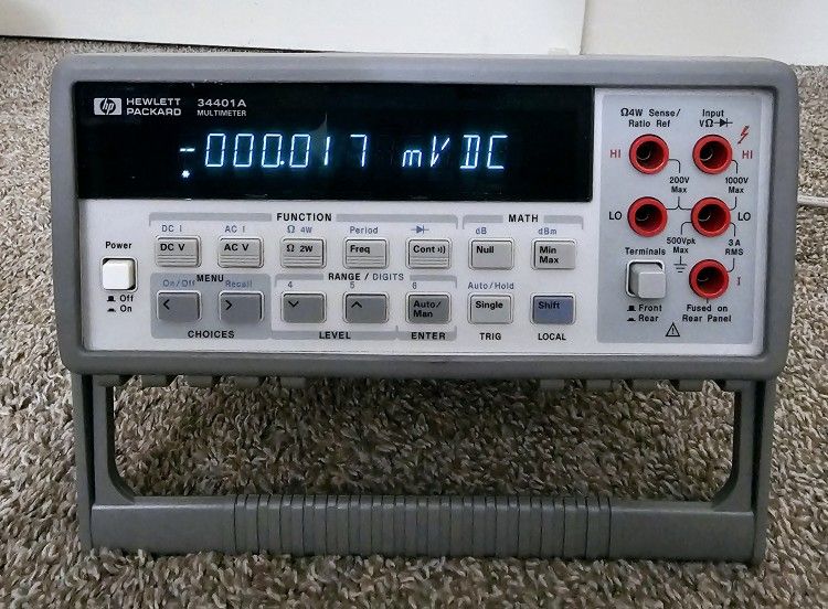 Hewlett Packard Multimeter 34401A, in Excellent Condition