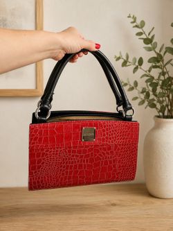 Miche Interchangeable Handbag Bundle - 2 Bags Red & Brown Croc Print