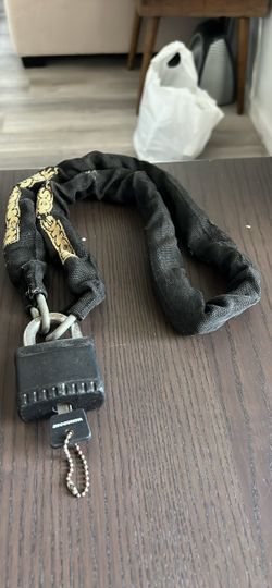 Mongoose Chain Lock with Padlock and Key