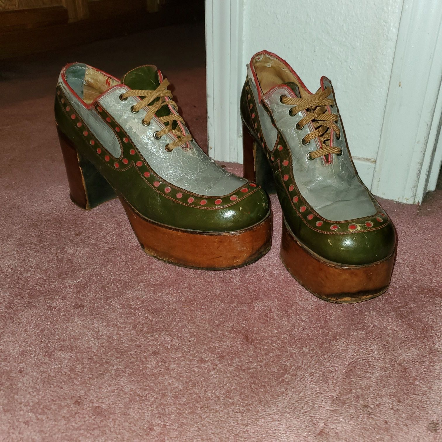 1970s Mens Platform Shoes Real Deal Not Costume