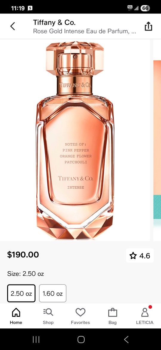 Tiffany And CO. Rose Gold