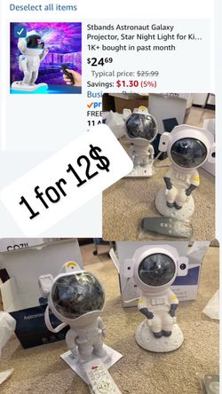 Astronaut Galaxy Projector, Star Night Light for Kids Bedroom Galaxy Light Projector with Timer Remote, Teen Girls Gifts Trendy Stuff for Boys Adults 