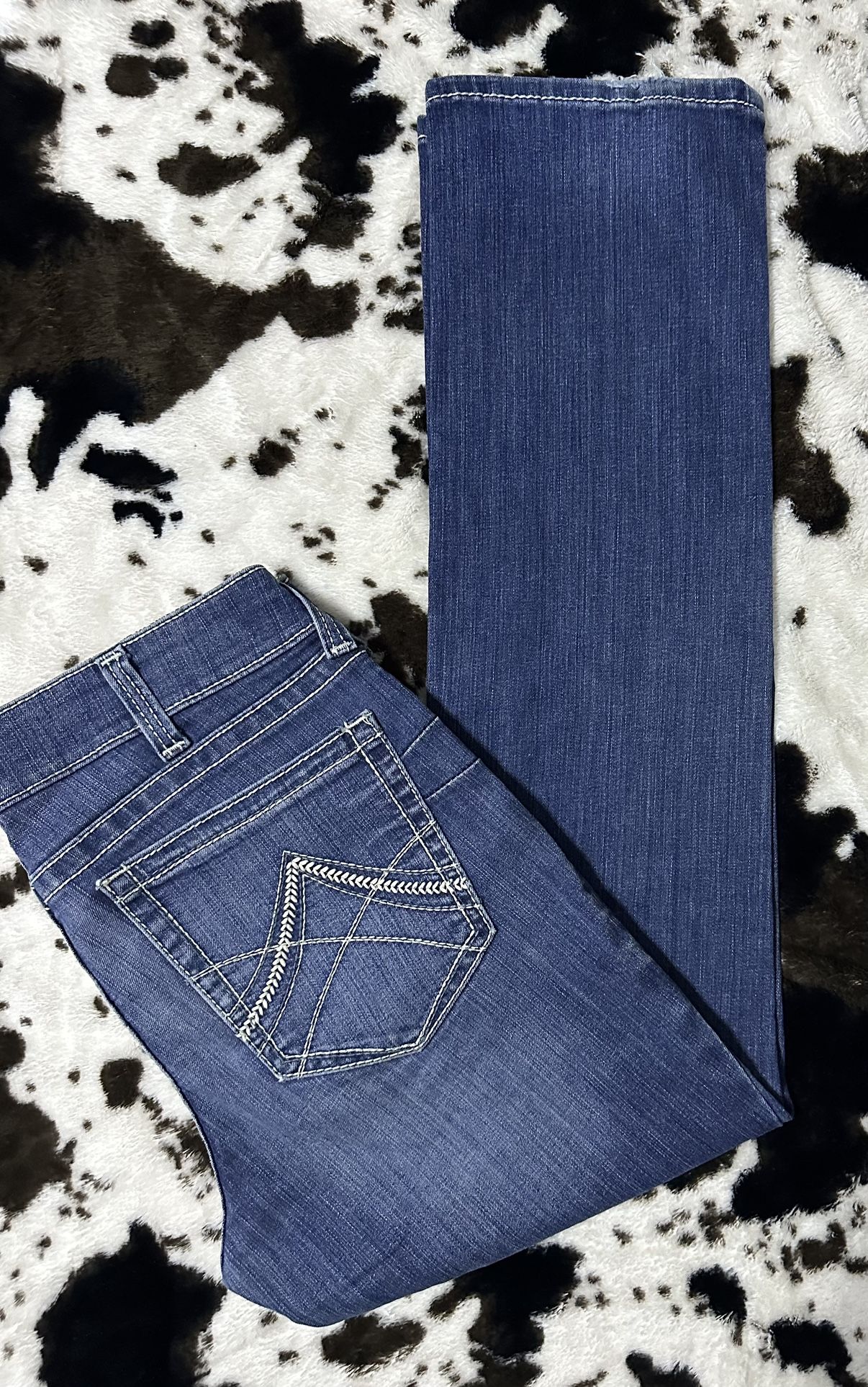 ARIAT WOMEN R.E.A.L MID RISE STRETCH ICON STACKABLE STRAIGHT LEG JEANS