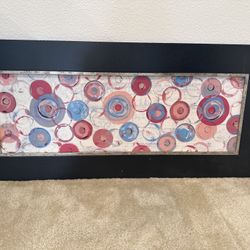 Moving Sale! Modern Framed Wall Art – Large Statement Piece