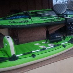 2 Kayaks With Paddles And Air Pump $150obo