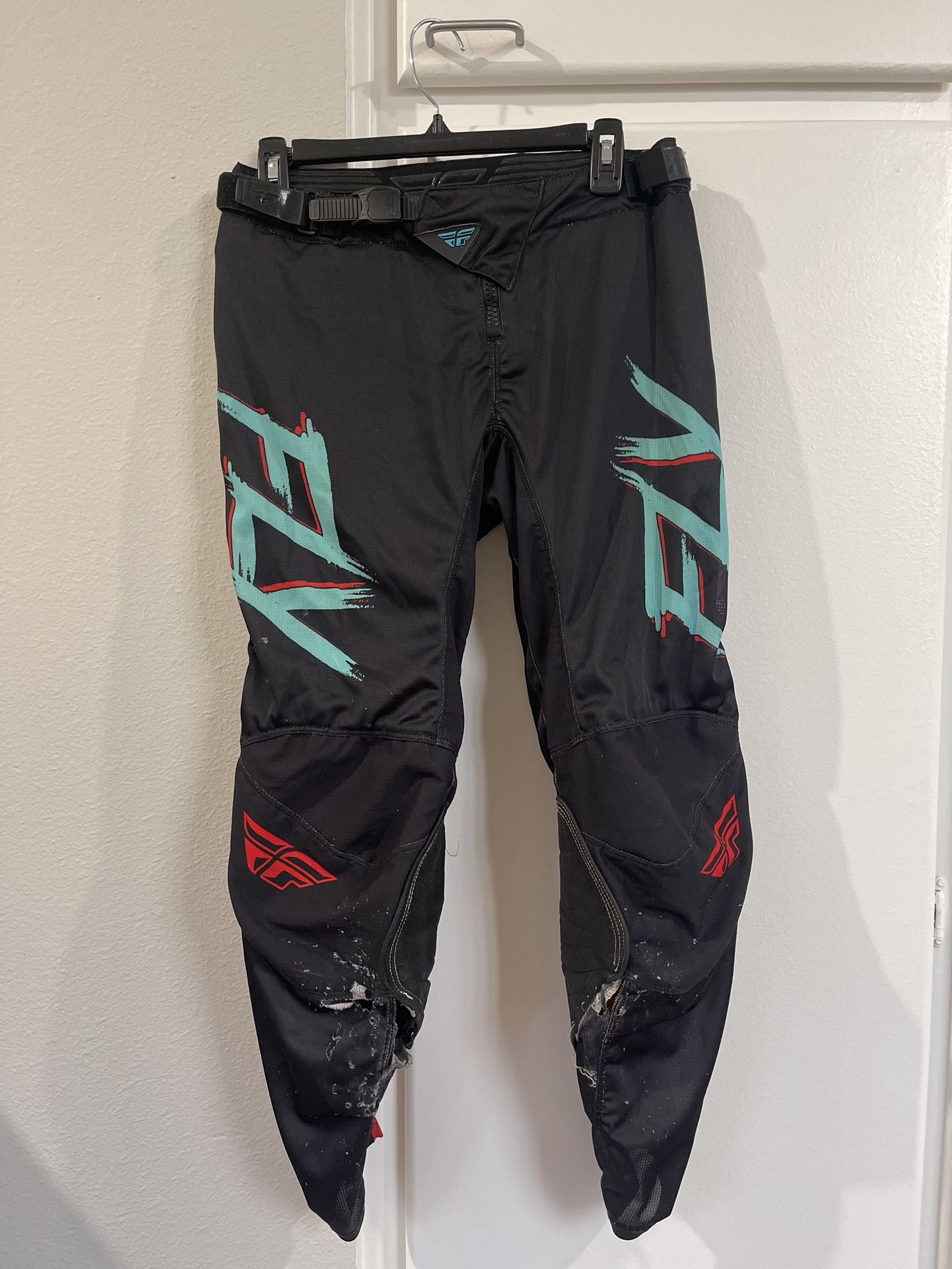 Fly Racing Motocross Off Road Dirtbike Riding Pants Size 30 ATV Quad Honda CR YZ CRF YZF KTM RMZ KXF