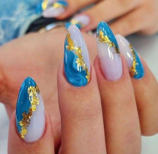 24-pcs. Gradient Almond Shaped Medium Press-On Nails
