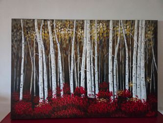 White Birch Canvas 32 x 47