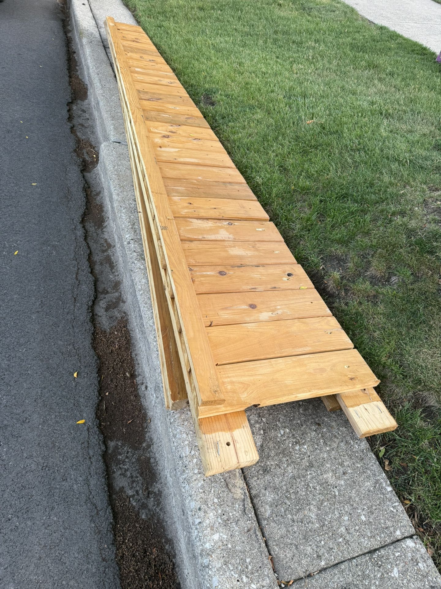 Free scrap wood left over from decking project